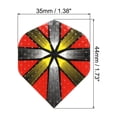 thumbnail image 2 of Unique Bargains Fléchettes Minces, Lot de 5 Accessoires en Aluminium, Ton Rouge Jaune Argent, 2 of 5