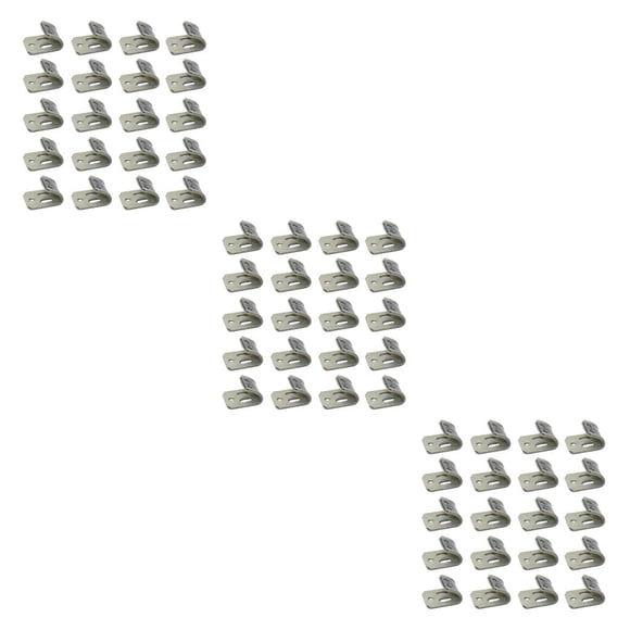 Bearachild Clip de resorte para tapicería de 20 piezas, abrazadera para muebles, soporte de esquinas, herrajes para sofá antiarañazos, Type1 NO1