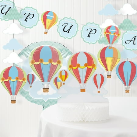 Up Up And Away Hot Air Balloon Baby Shower Decorations Kit Up Up And Away Hot Air Balloon Baby Shower Decorations Kit