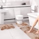 thumbnail image 3 of Juego de alfombras de baño de color mezclado oscuro, 3 unidades, alfombras para el baño de invierno, antideslizantes, suaves, absorbentes de agua, gruesas, lavables y fáciles de secar, 3 of 7