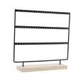 thumbnail image 4 of Segolike Earring Organizer Jewelry Display Stand 3 Tiers Hanging Earring Holder Jewelry Holder for Stores Selling Tabletop Home Vanity black, 4 of 8
