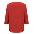 thumbnail image 7 of Summer Tops for Women Gsakboxl Women Cotton Linen Half Sleeve Cardigan Plus Size Loose Fit Casual Shirt With Chest Pocket Soft Breathable Spring Summer Daily Outerwear Blouses for Women Dressy Casual, 7 of 7