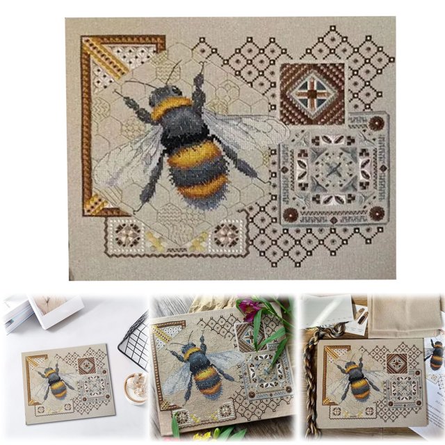Ctnporpo Embroidery Set Embroidery Set Suitable for Beginners and Adults Butterfly Embroidery Set with Easy Stamping Embroidery Pattern DIY Knitting Set Suitable for Handicraft Enthusi DIY Knitting