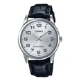 thumbnail image 1 of Reloj Casio Mtpv001 Hombre Correa Negro *watchsalas* Full Fondo Plateado MTP-V001L-7B, 1 of 8