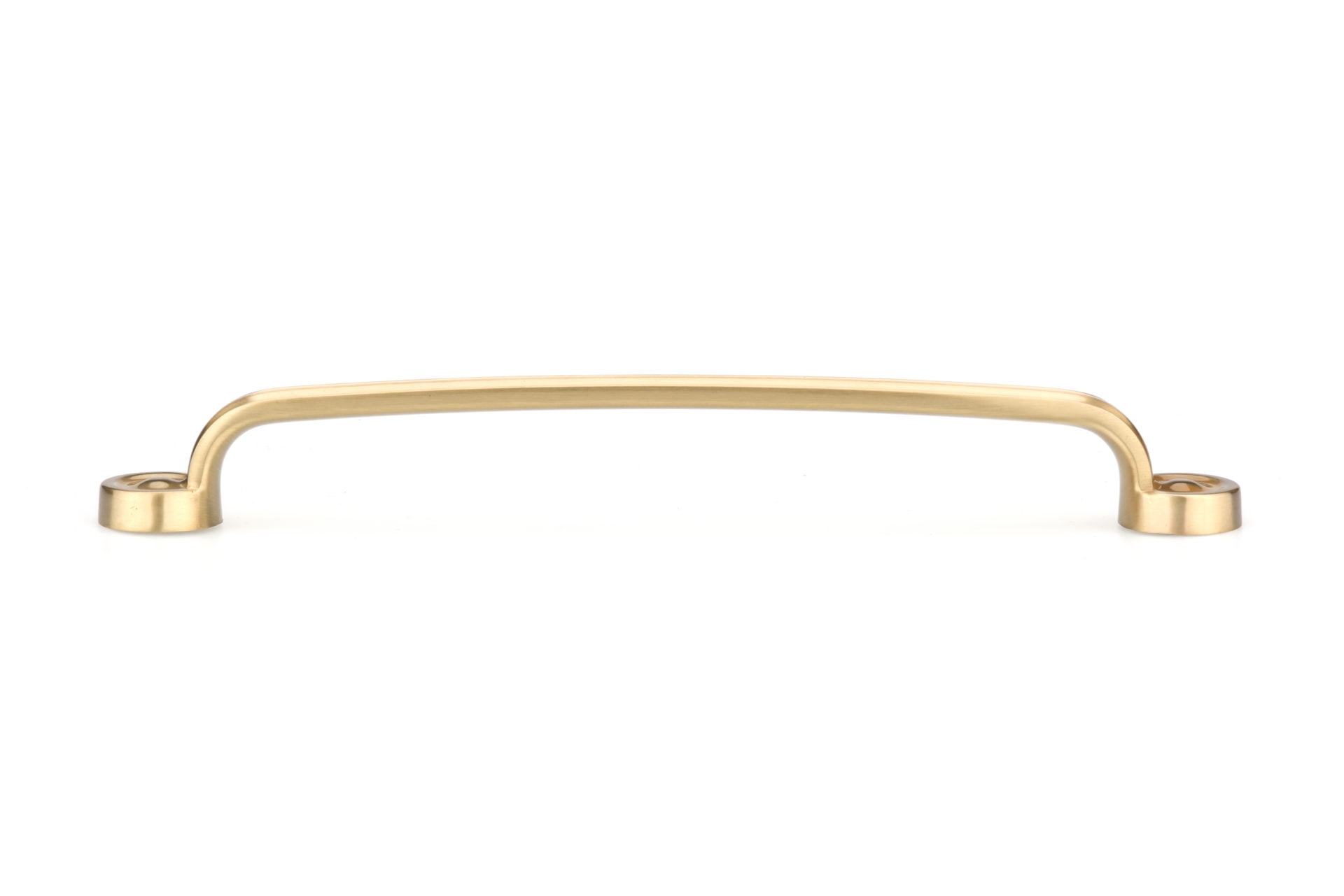 5-Pack Traditional Style 7-9/16" (192mm) Center To Center, Overall Length 9-7/32" (234mm) Satin Brass Kitchen Cabinet Handle Pull