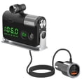 thumbnail image 1 of DPTALR Émetteur FM Mains Libres Bluetooth Adaptateur Radio Sans Fil Kit pour Voiture Lecteur Mp3 USB, 1 of 9