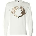 thumbnail image 3 of Inktastic Cute Ferret Heart Long Sleeve T-Shirt, 3 of 5