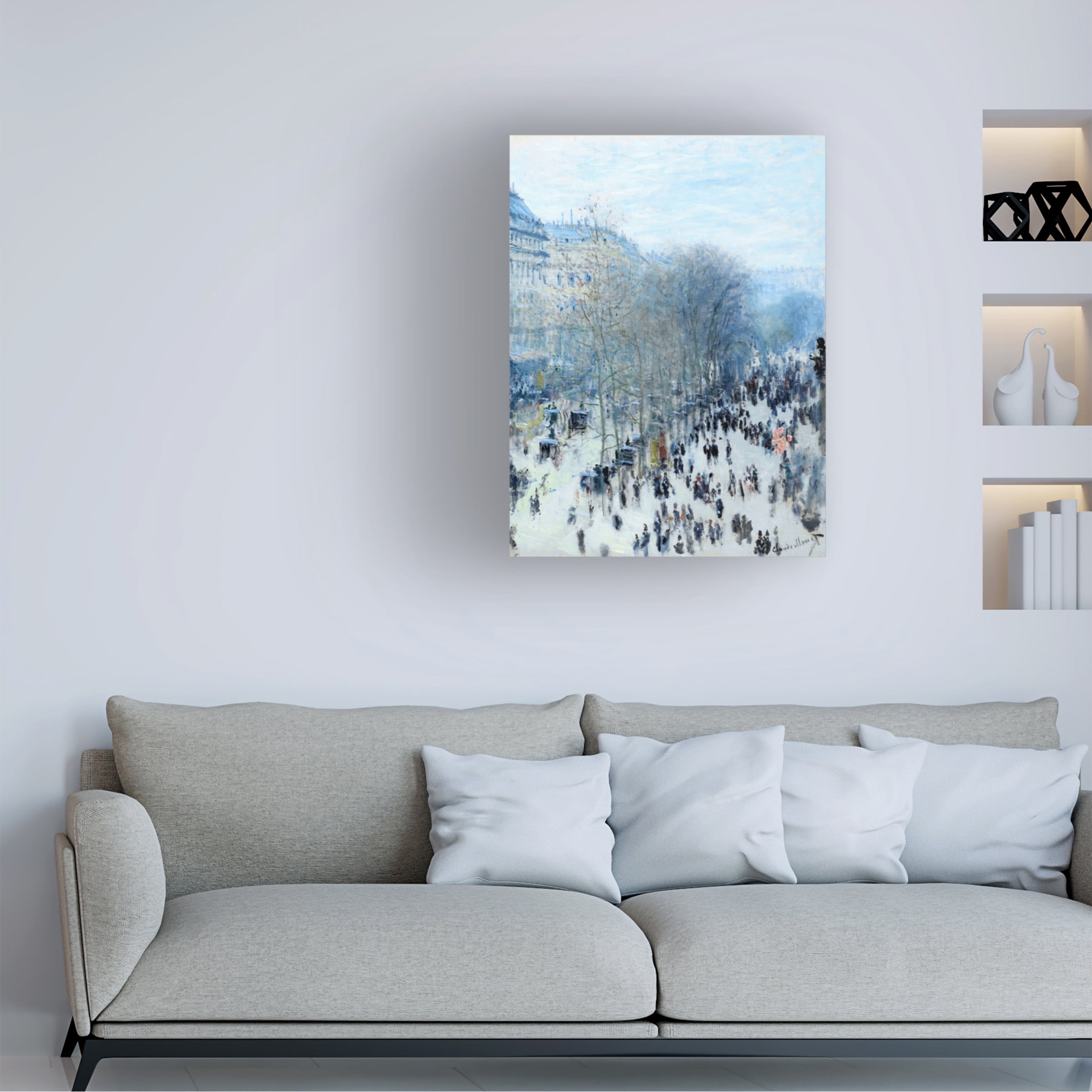 Monet 'Boulevard Des Capucines' Canvas Art