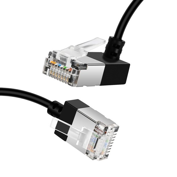 Cable Ethernet Dutevolns Flexible Cat 6 con ángulo ascendente de 25 pies