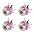 thumbnail image 3 of Couvercles de Valve de Roue, 4 Pcs Forme de Couronne de Valve de Roue Universelle Légère pour Voitures Camions Vélos Rouge Rose, 3 of 8