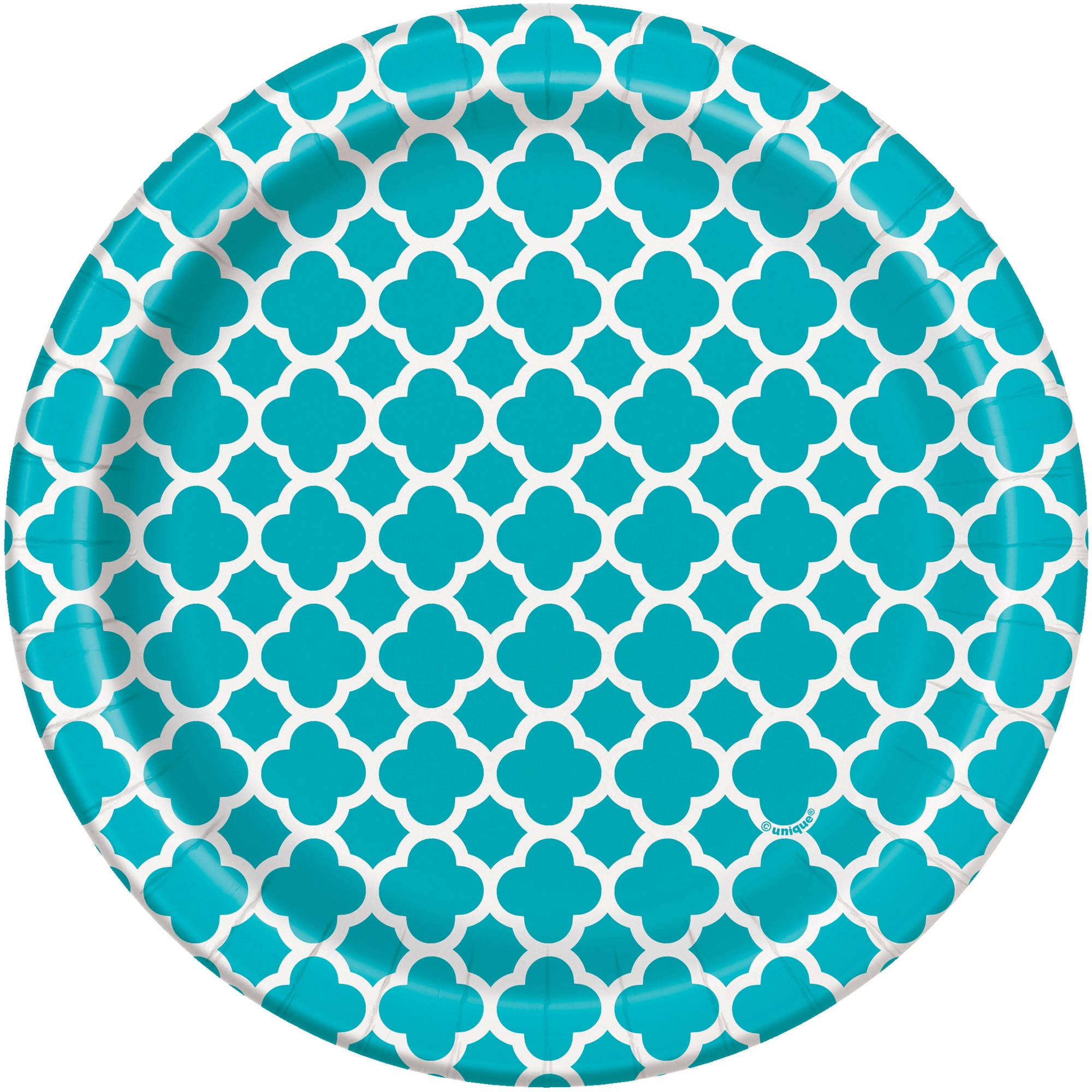 Teal Chevron Paper Cake Plates 8ct Unique Industries 38604