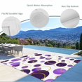 thumbnail image 3 of Purple Polka Dots Outdoor Rug for Patio/Deck/Porch, Non-Slip Large Area Rug 5 x 8 Ft, Modern Abstract Art Indoor Outdoor Rugs Washable Area Rugs, Reversible Camping Rug Carpet Runner, 3 of 8