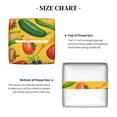 thumbnail image 5 of Kdxio Colorful Vegetables Print Tissue Box Cover,Square Decorative PU Leather Facial Paper Case Organizer Holder Dispenser for Bathroom,Night Stands,Desk,Car 5.2''X5.2''X5.2'', 5 of 8