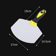 thumbnail image 5 of Sylvtty Portable Drywall Putty Shovel with Curved Blade Non-Slip Handle Arc-shape Shovel Putty Knife Scraper Hand Tool, 5 of 7