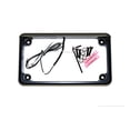 thumbnail image 2 of XTC Power Products Motorcycle UTV 6" 6 LED Black License Plate Frame, 2 of 3