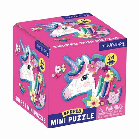 Unicorn 24 Piece Shaped Mini Puzzle (Jigsaw)