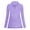 Purple, variant on Clearance!Chuancc Womens Tops Women'S Long Sleeve Breathable V Neck Tennis Running Shirt Zipper Workout Tops Athletic Hiking Running Top Fall Outfits for Women 2024 Tops for Women Trendy Purple S