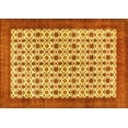 thumbnail image 1 of Ahgly Company Machine Washable Indoor Rectangle Persian Yellow Traditional Area Rugs, 2' x 5', 1 of 4