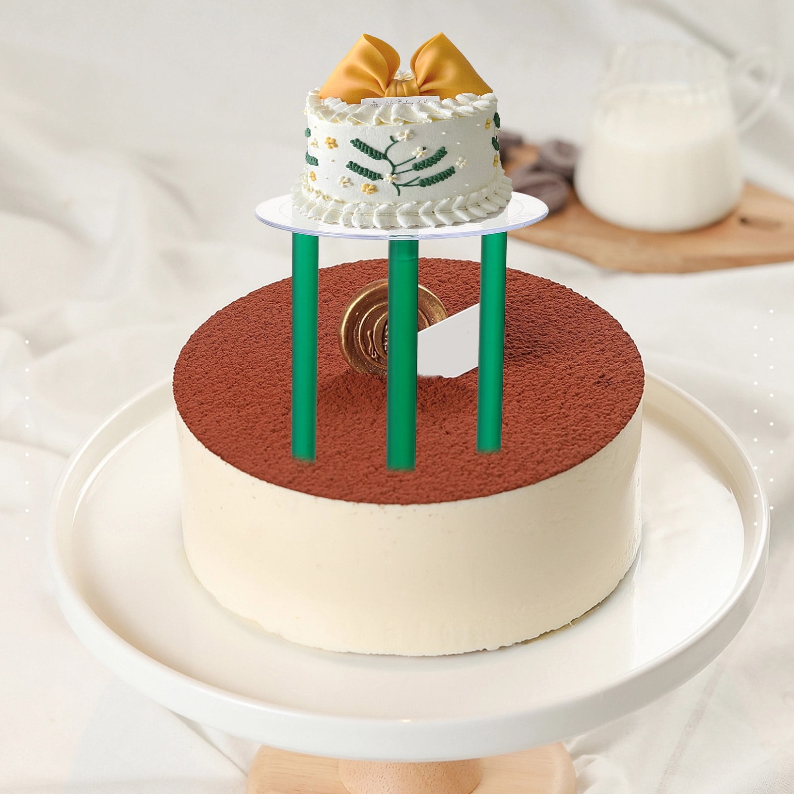 Base Per Torte In Cartone - Ø 20 Cm, Bianca, Impermeabile - Per Decorazione E Livelli Torte - Foto 10