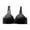 Black, variant on Hfnxid Women Bras Under $ 5.00,Woman's Embroidered Glossy Comfortable Breathable Bra Underwear No Rims