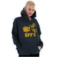 thumbnail image 3 of BFFS Mac n Cheese Funny Best Friends Unisex Plus Fleece Graphic Hoodie Brisco Brands 2X, 3 of 4