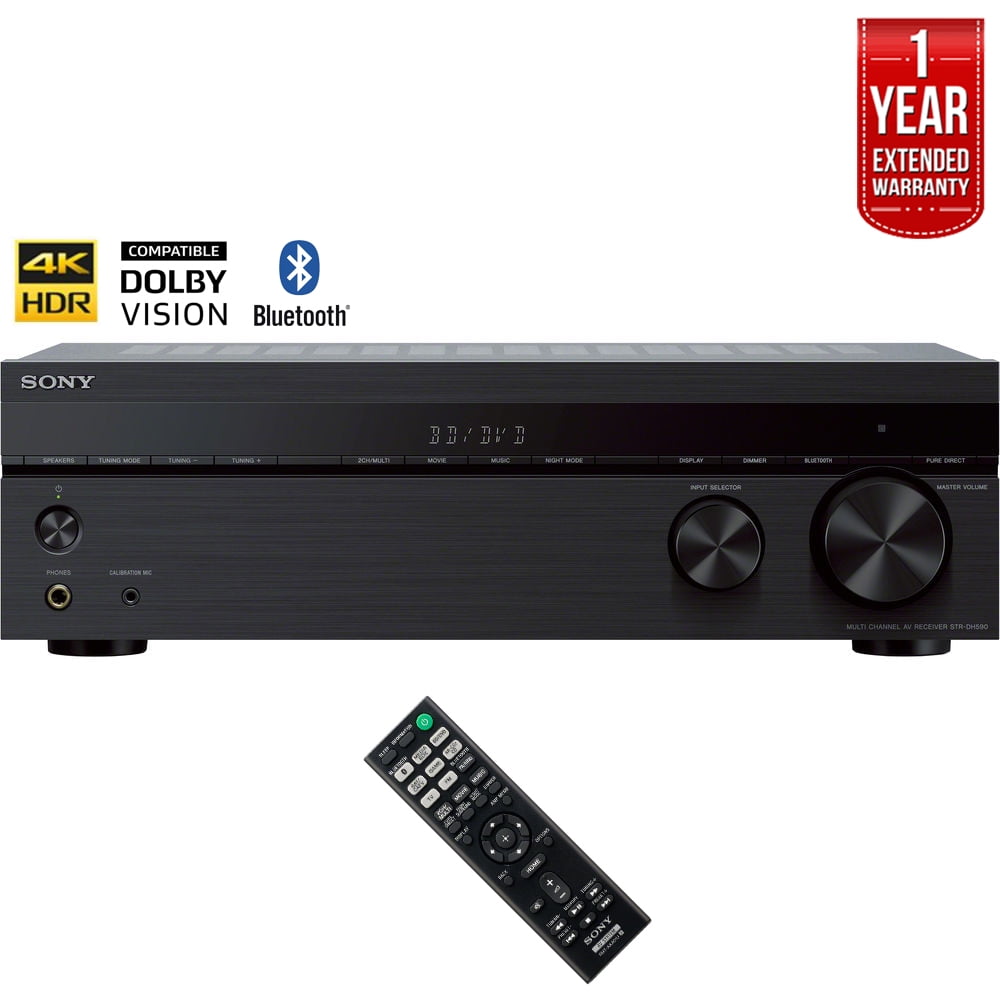 Sony Strdh590 5 2 Multi Channel 4k Hdr Av Receiver With Bluetooth 2018 Model 1 Year Extended Warranty Walmart Com Walmart Com