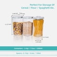 thumbnail image 2 of Recipiente para cereales Ankou Airtight Pop de 3,3 litros con cuchara para almacenar alimentos, 2 of 5