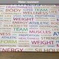 thumbnail image 6 of Ambesonne Fitness Place Mats Set of 4, Psychical Activity Word, Standard Size, Multicolor, 6 of 6