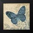 thumbnail image 2 of Stimson, Diane 12x12 Black Modern Framed Museum Art Print Titled - Bfly Damask 2, 2 of 5