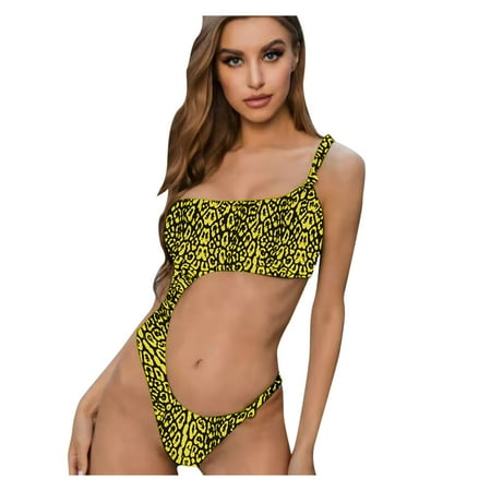 

VKEKIEO One-Piece Swimsuit Sport Bra Style Lift Green M