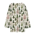thumbnail image 5 of Lenpel Christmas Sweaters for Women Plus Size V Neck Long Sleeve Graphic Pullover Tops Loose Casual Sweatshirts, 5 of 5