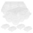 thumbnail image 3 of ColoMX Soporte de plástico reutilizable para huevos, contenedor de huevos de ganso con múltiples ranuras, caja transparente para paquete de huevos, 6 uds., 3 of 8