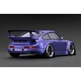 thumbnail image 2 of Ignition-Model Porsche 911 RWB 930 Purple w/ Gunmetal Polished Work M1 Wheels 1:18, 2 of 11