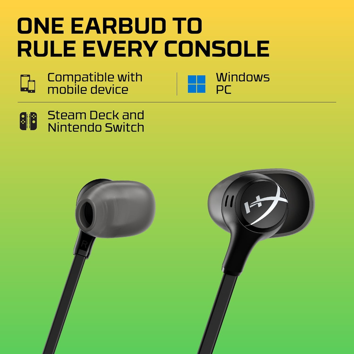 HyperX Cloud Earbuds II – Gaming Earbuds with Mic, Black