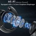 thumbnail image 4 of Auriculares inalámbricos Bluetooth 80 horas de reproducción IPX7 resistentes al agua para deportes con estuche de carga inalámbrica y ganchos para las orejas, 4 of 7