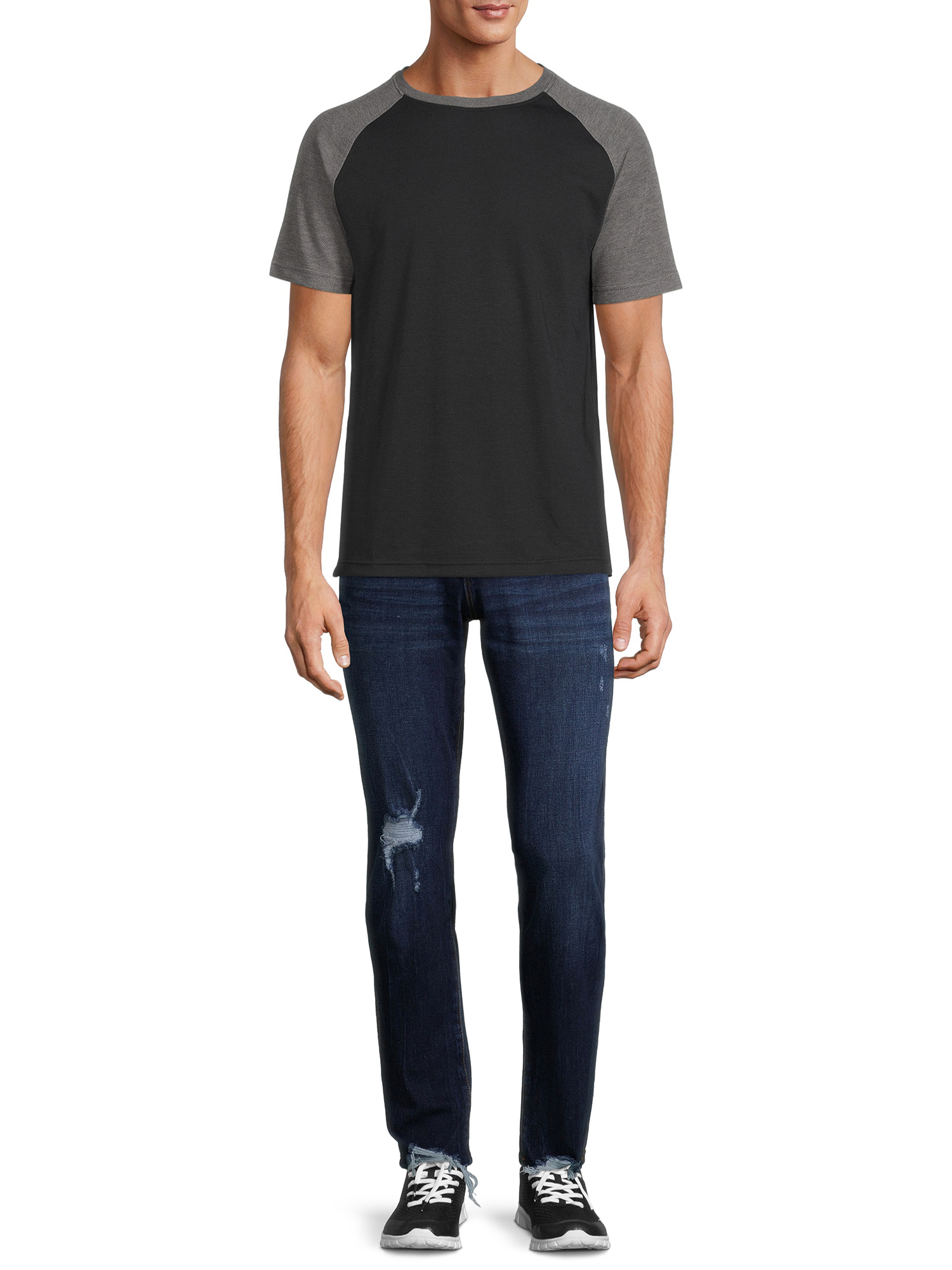 George Men's and Big Men's Short Sleeve Raglan T-Shirt, 2-Pack