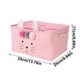 thumbnail image 3 of Honeeladyy Cute Easter Storage Basket with Sturdy Handle, Portable Easter Classified Storage Container for Gifts, Decorative Organizer Bins Box for Pet Dog Toys Baby Essentials Snack Diaper Towel, 3 of 6