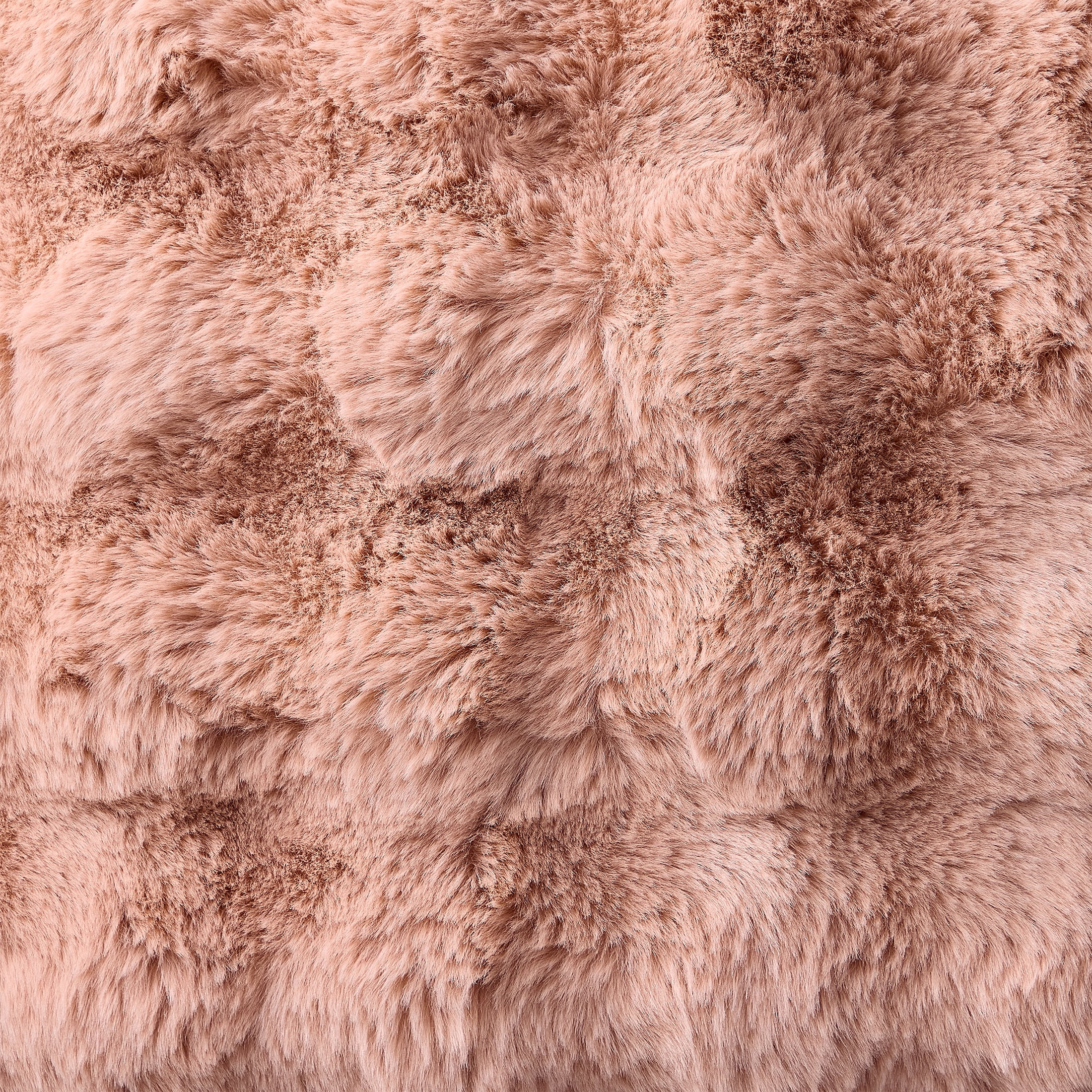 Better Homes & Gardens 22"X22" Bubble Fur Decorative Throw Pillow Cover- Antique Blush