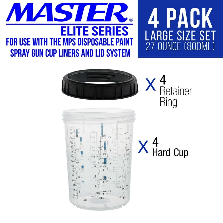  Master Paint System MPS Disposable Paint Spray Gun Cup