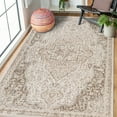 thumbnail image 4 of 2' x 3' Cream Medallion Power Loom Area Rug, 4 of 4