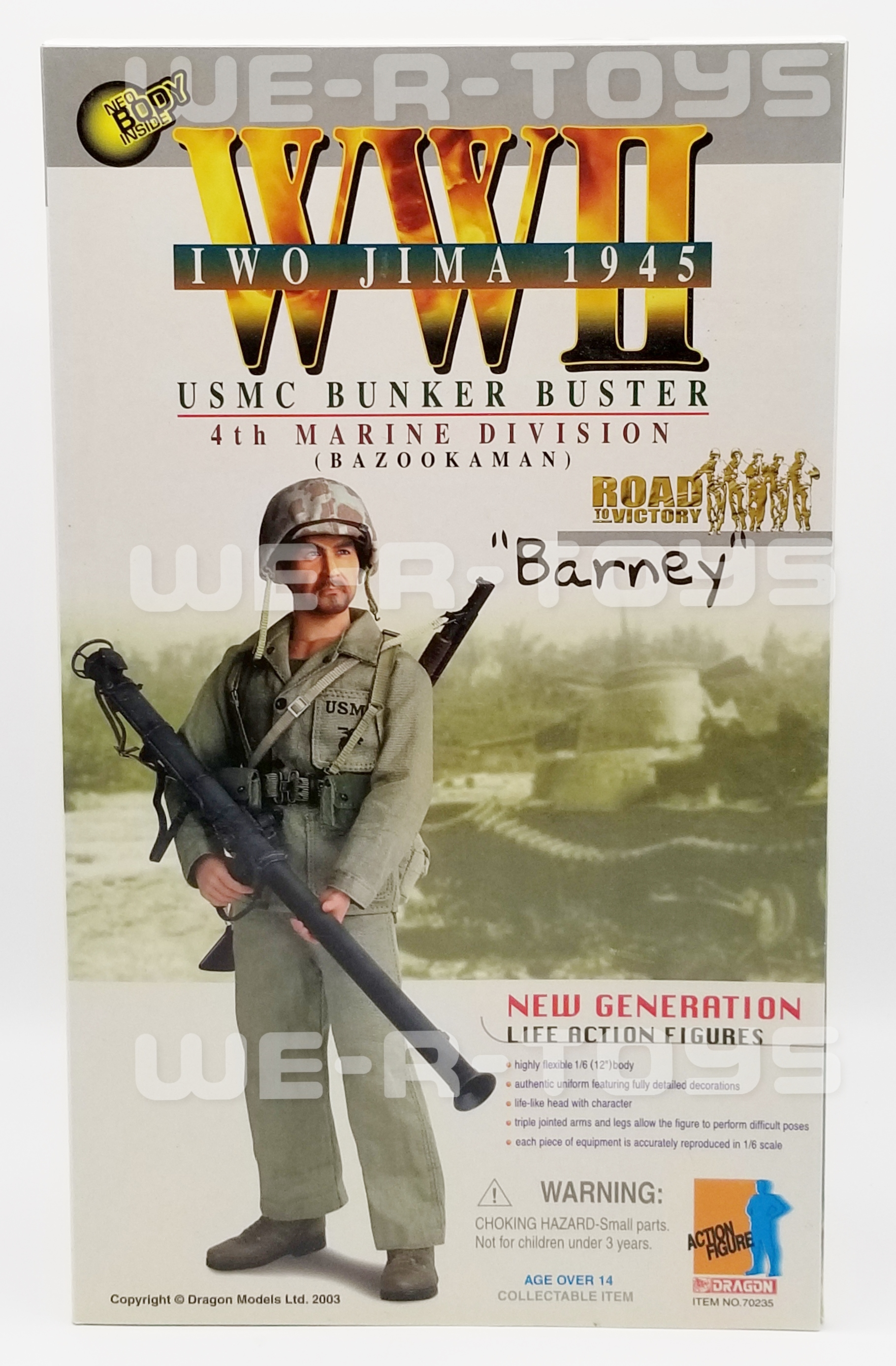 ドラゴンモデルズ製　USMC第4海兵師団バズーカマン　バーニー ドラゴンモデルズ製 USMC第4海兵師団バズーカマン バーニー