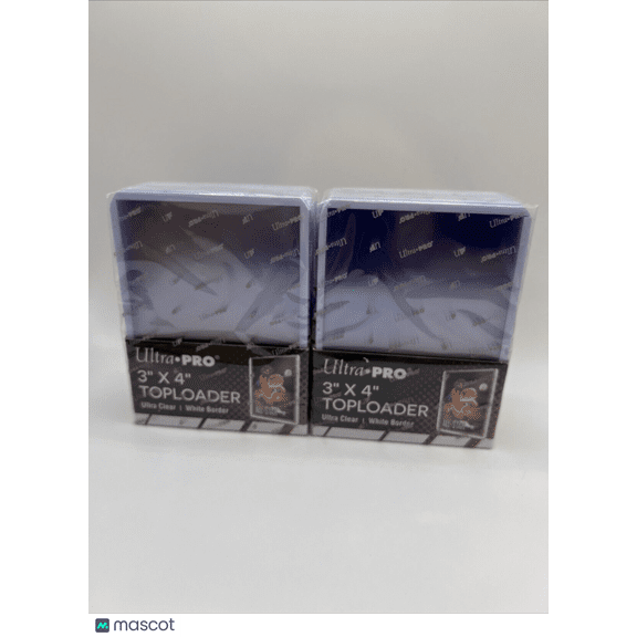 Ultra Pro 3X4 Toploaders 35pt WHITE BORDER 2 Packs of 25 for Standard Cards