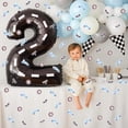 thumbnail image 3 of Race Car Birthday Decorations for Boys, 200pcs Racing Car Flag Confetti Blue, Two Fast Birthday Table Decorations, Let’s Go Racing Themed 1st 2nd 3rd Birthday Party Supplies, 3 of 6