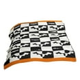 thumbnail image 4 of Sac Fall Blanket Orange Pumpkin Throw Blanket for Couch Ribbed Jacquard Soft Decorative Blanket Black White Checkered Pumpkin Throw Blankets for Halloween, 4 of 4