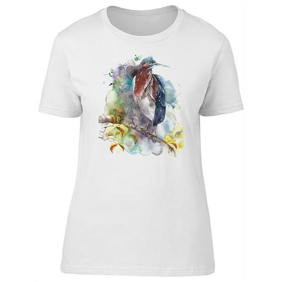 Amazing Colorful Bird T-Shirt Women -Image by Shutterstock, Female x-Large
