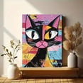 thumbnail image 6 of Abstract Cat Decorative Painting/Canvas Art， Suitable for Living Room， Bedroom， Dining Room， Kitchen，tel Decoration， Modern Home Decor Artwork., 6 of 8