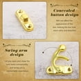thumbnail image 6 of Gealach Antique brass buckle locks,wooden box buckles suitable for homemade jewelry boxes,jewelry boxes,gift boxes,clothing decoration,etc.12 pieces-yellow, 6 of 8
