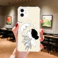 thumbnail image 2 of Moon and Women Case Compatible with iPhone 12,Aesthetic Art Design TPU Full Cover Shock-proof Case, 2 of 6