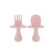 thumbnail image 1 of Grabease Juego de 2 Cubiertos Cuchara y Tenedor de Alimentación , 7+ Meses, Ergonómicas, Libres de BPA, Rosa, 1 of 5