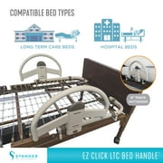 Stander EZ Click Bed Handle, Long-term Care Hospital Bed Rail, Supports 500 lbs, Set of 2